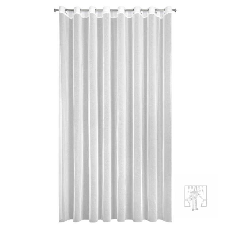 Záclona TAMINA na krúžkoch biela 350x250cm