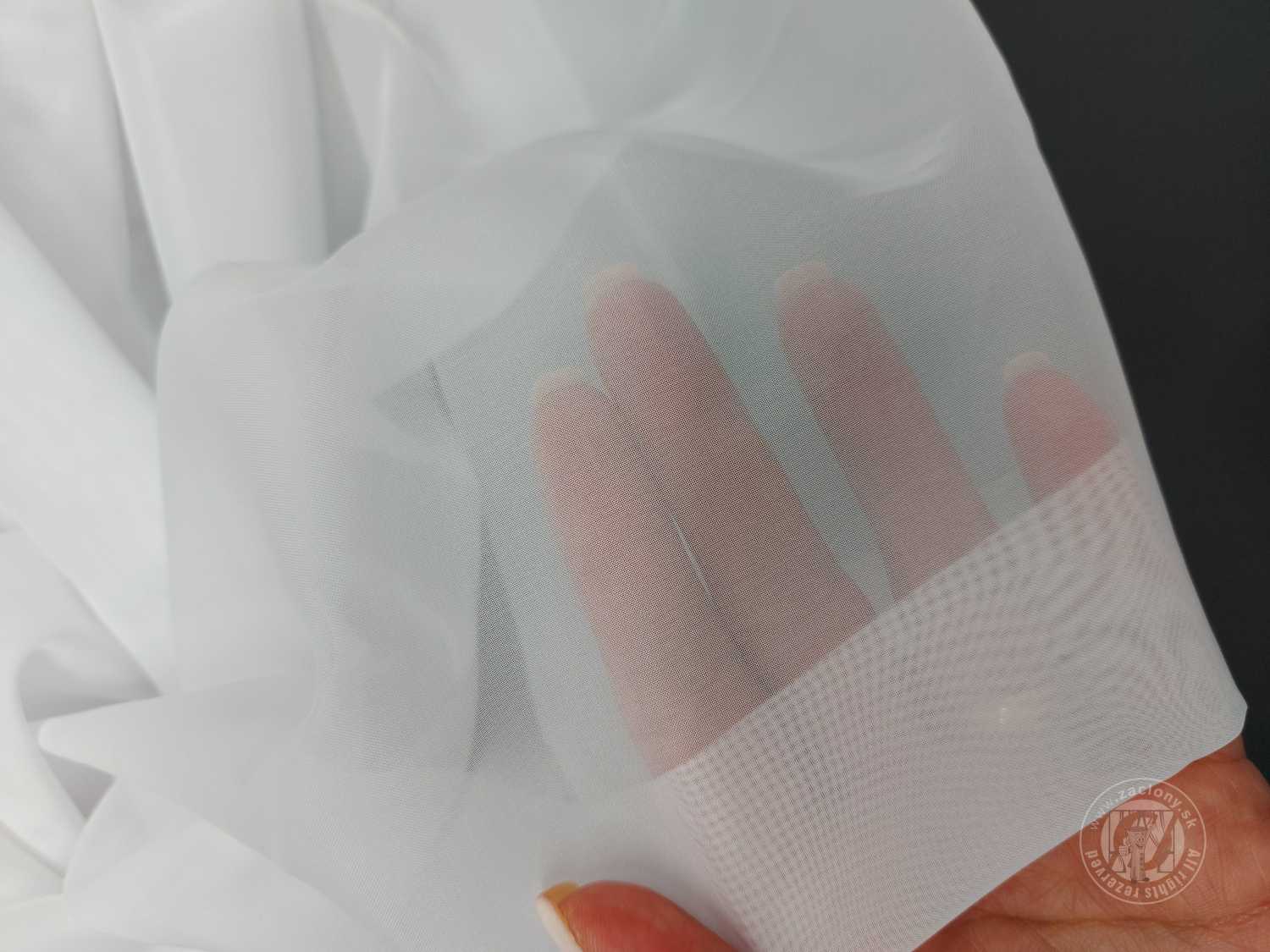 Záclona metráž MARY 01 biela