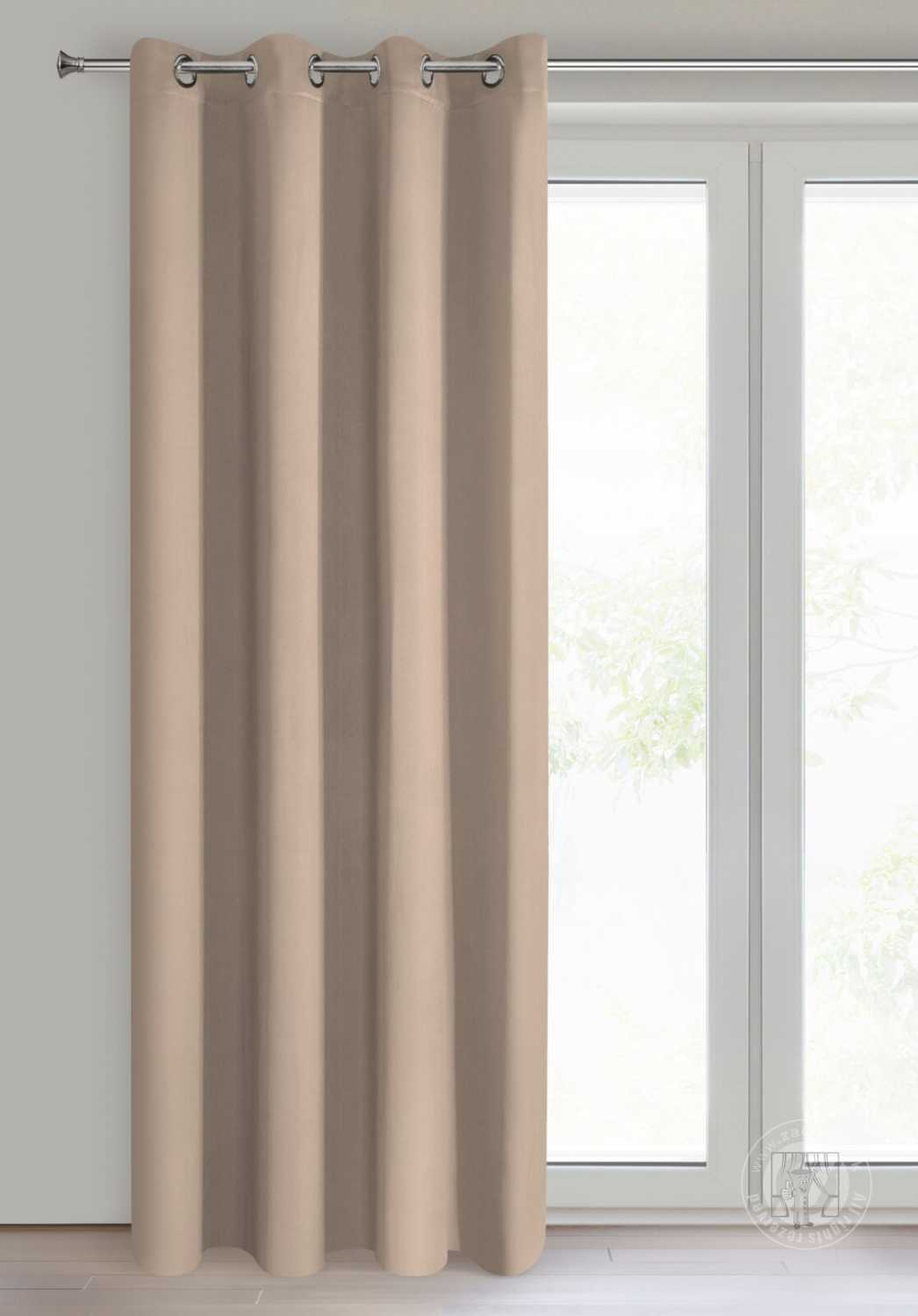 Záves LOGAN na krúžkoch 135x250cm béžový
