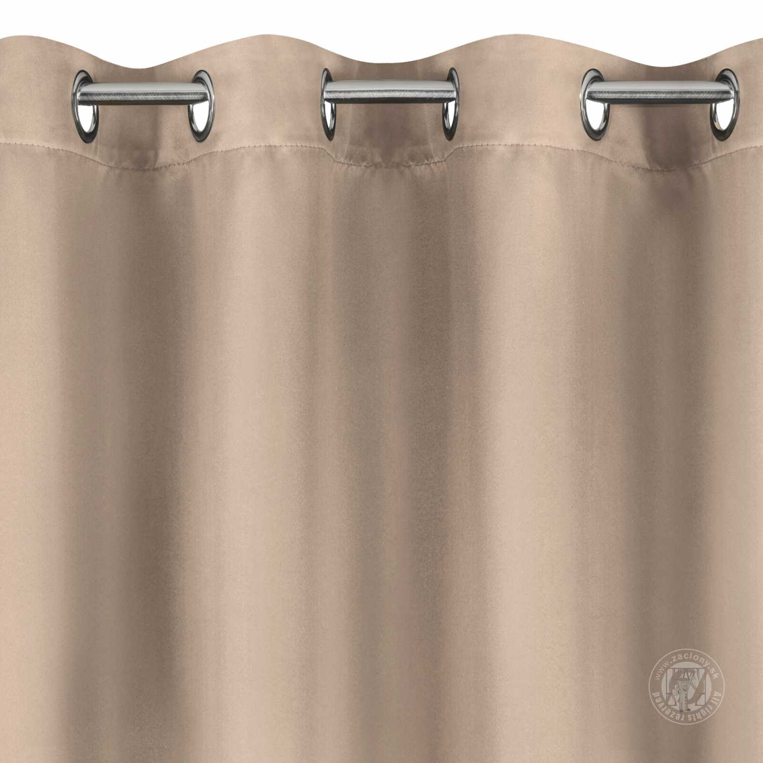 Záves LOGAN na krúžkoch 135x250cm béžový