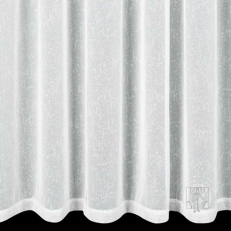 Záclona KELLY na páske biela so striebornou niťou 140x270cm