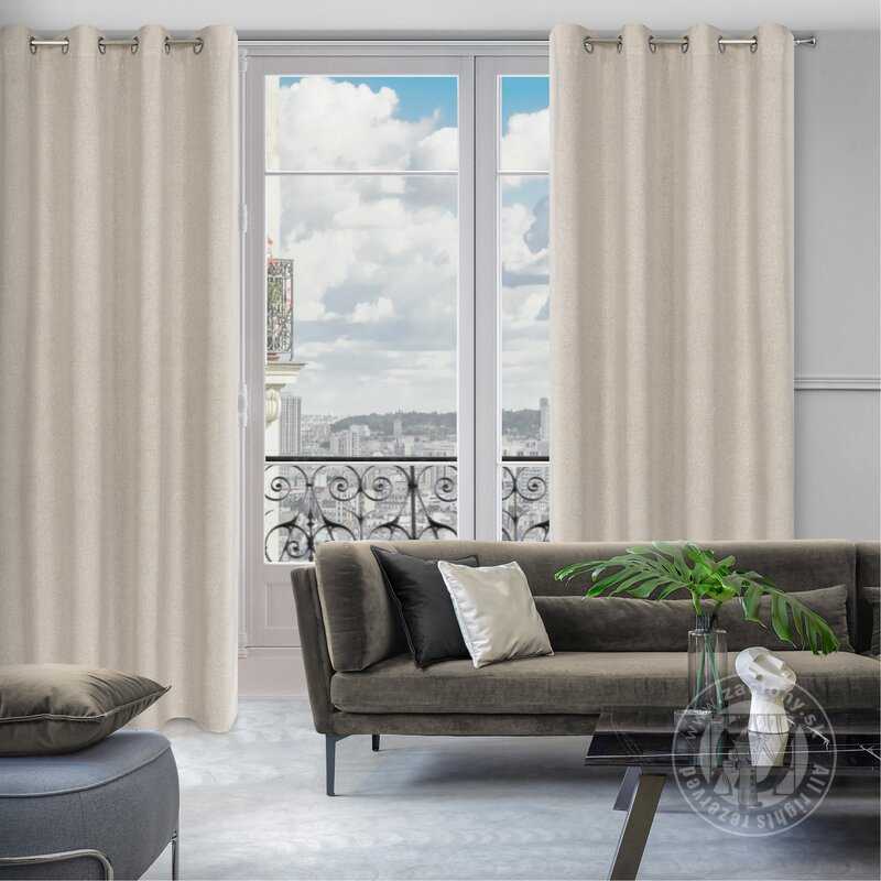 Záves LIDIA na krúžkoch béžový 140x250cm