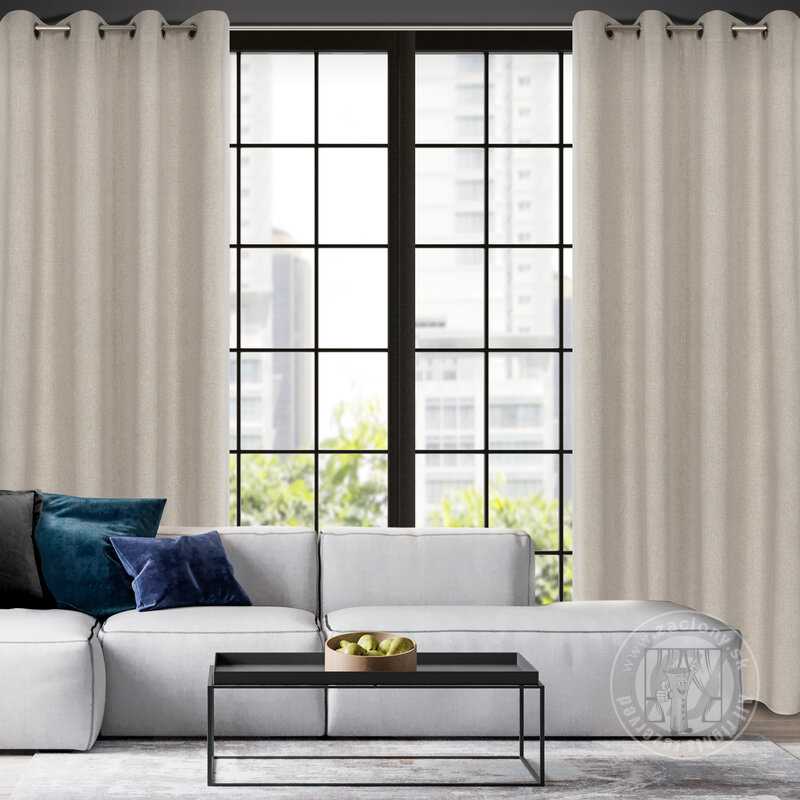 Záves LIDIA na krúžkoch béžový 140x250cm