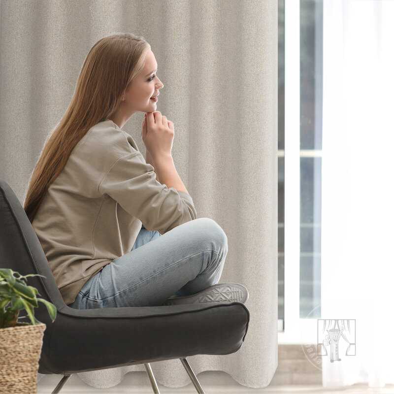 Záves LIDIA na krúžkoch béžový 140x250cm