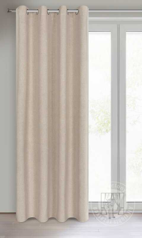 Záves LIDIA na krúžkoch béžový 140x250cm