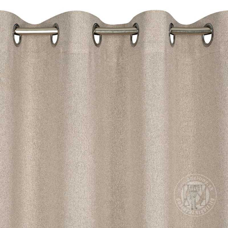 Záves LIDIA na krúžkoch béžový 140x250cm