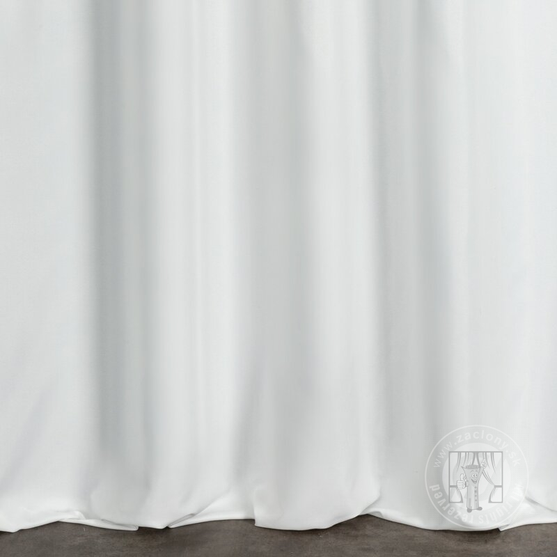 Záves SENDI na páske biely/kvetinový 140x270cm