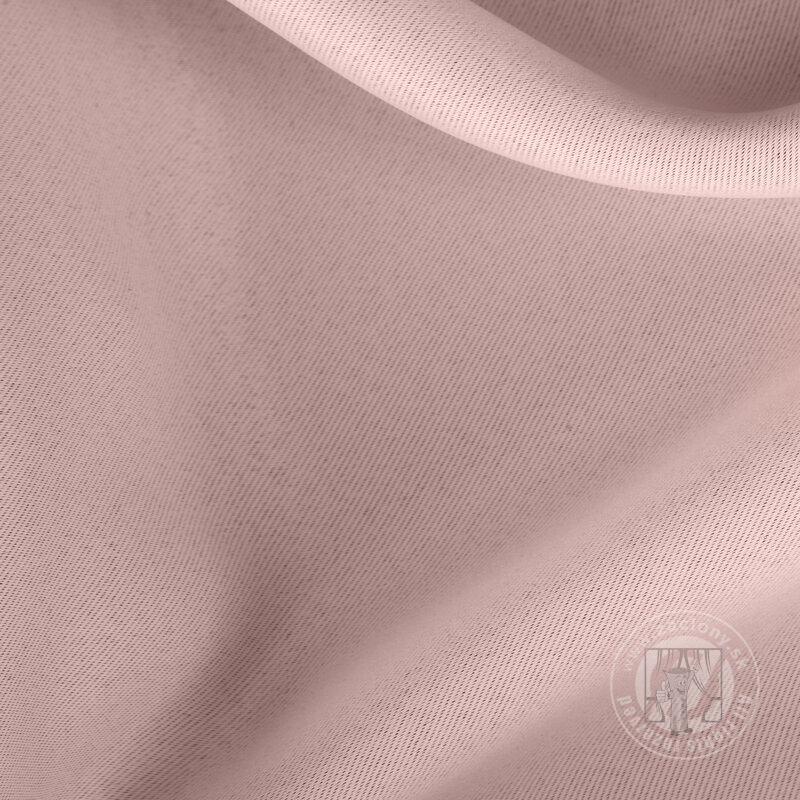 Záves MILAN na flex páske púdrový ružový 140x300cm
