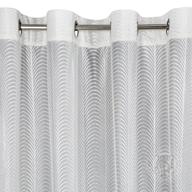 Záclona KAMILA na krúžkoch biela 140x250 cm