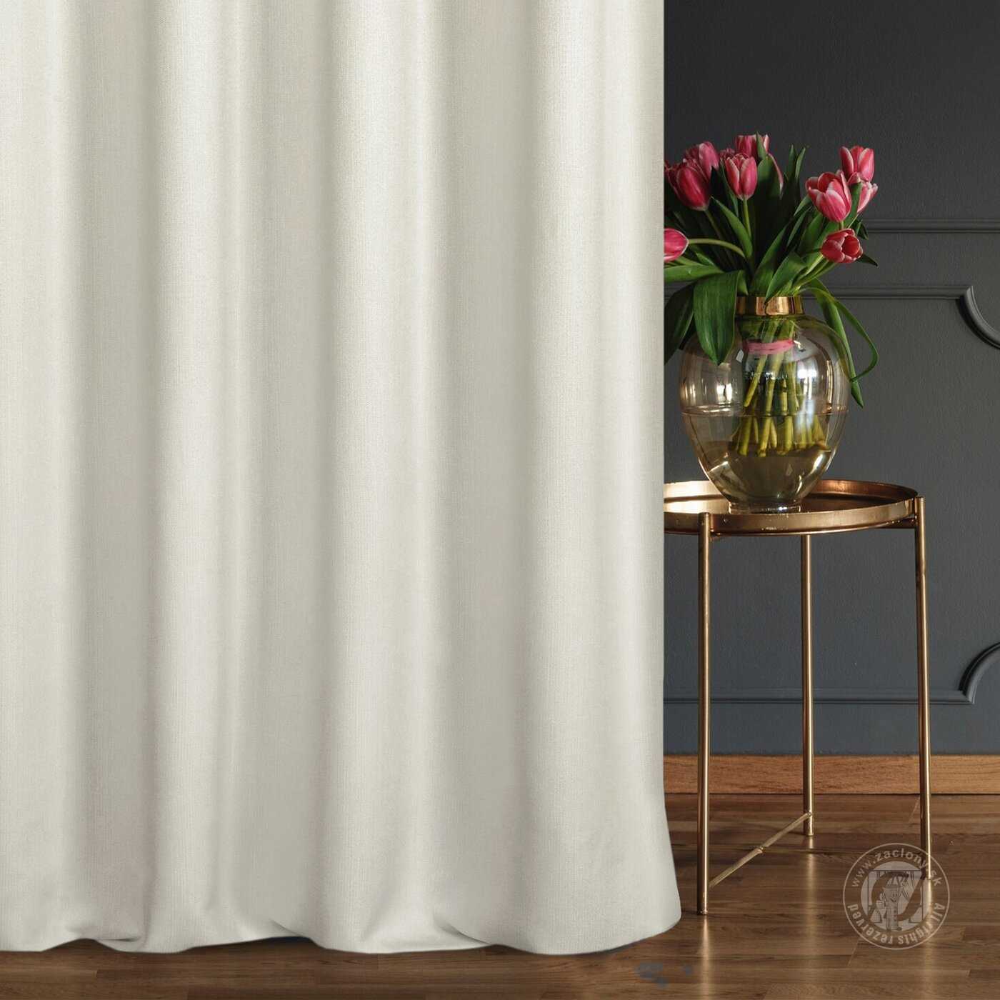 Záves STYLE NATU prírodná biela