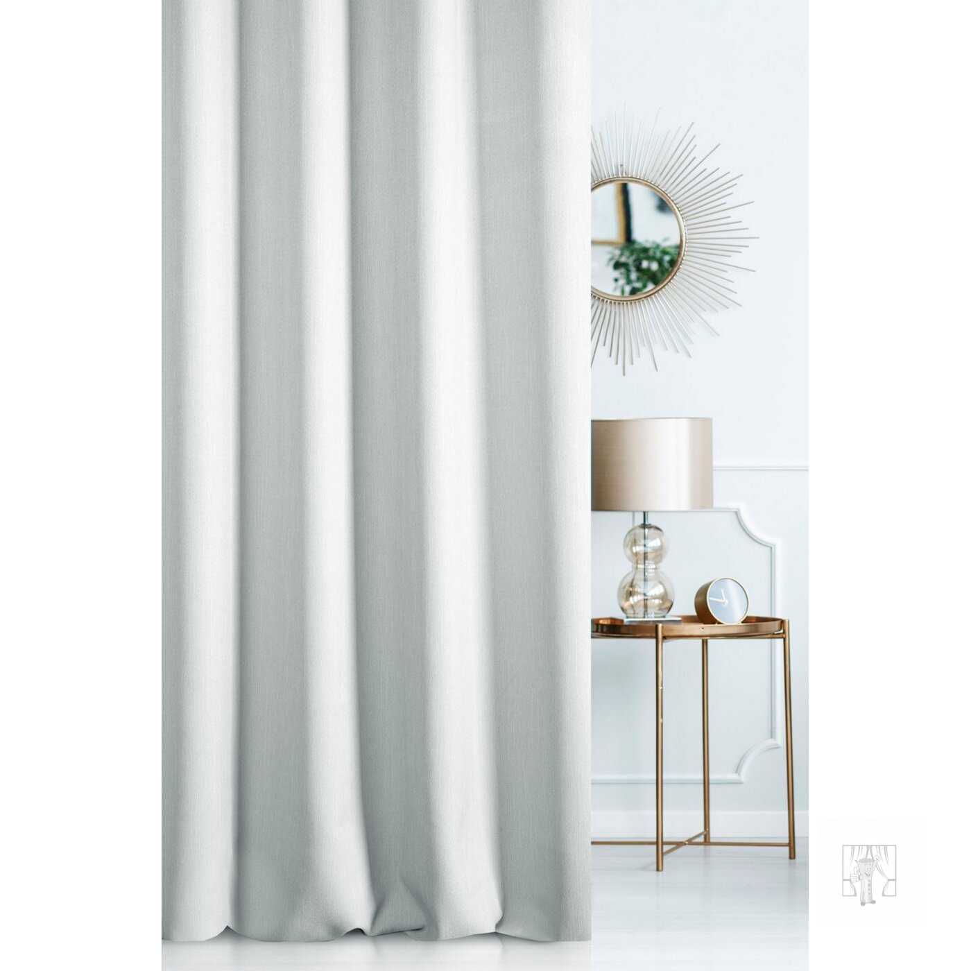 Záves STYLE J.SR svetlý strieborný