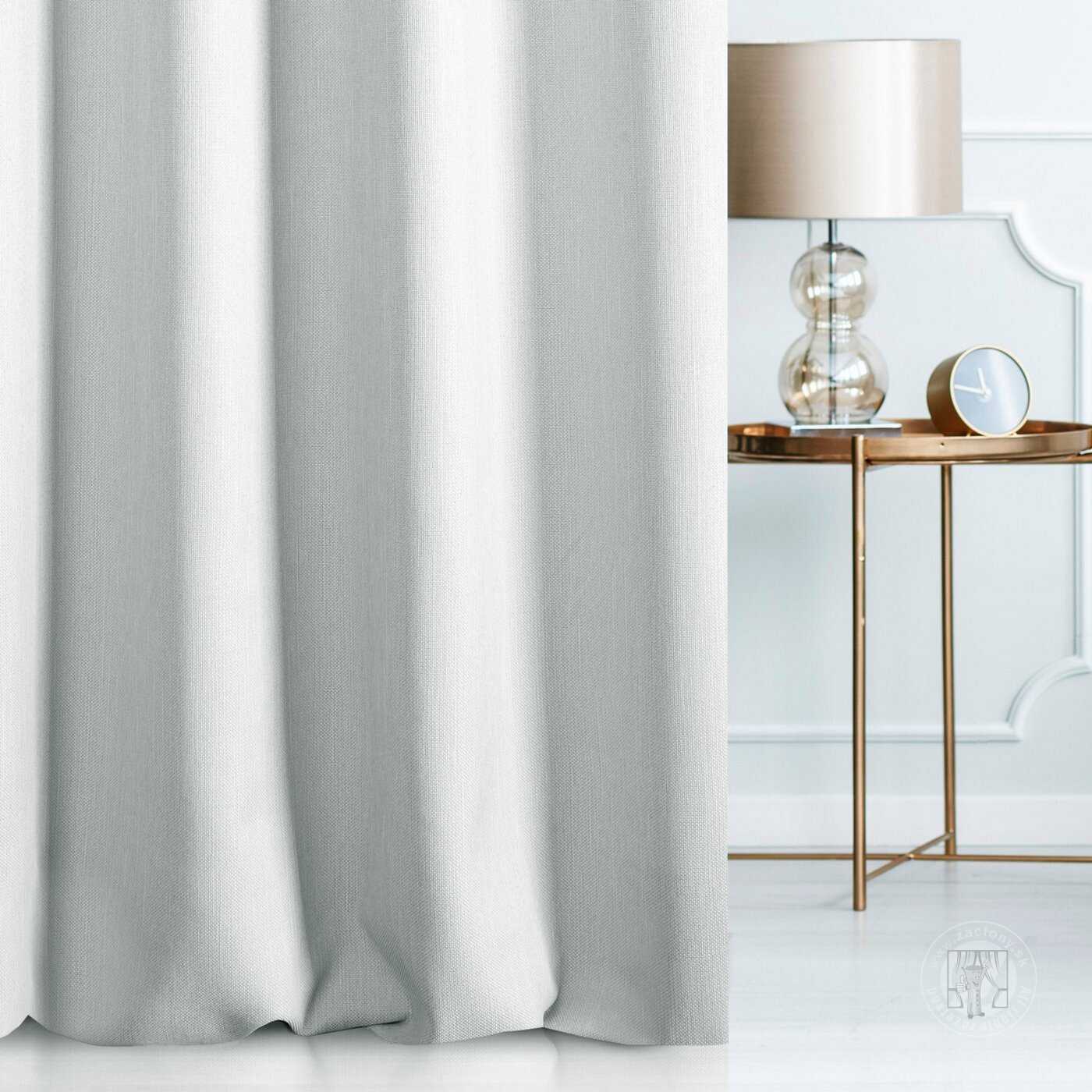 Záves STYLE J.SR svetlý strieborný