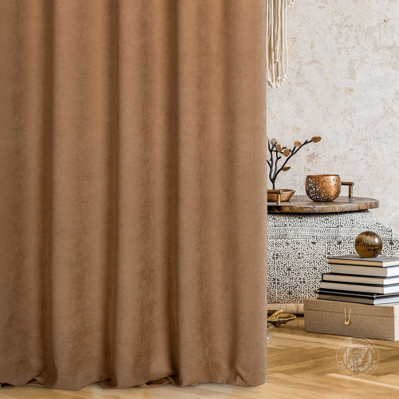 Záves 1403/300 škoricový