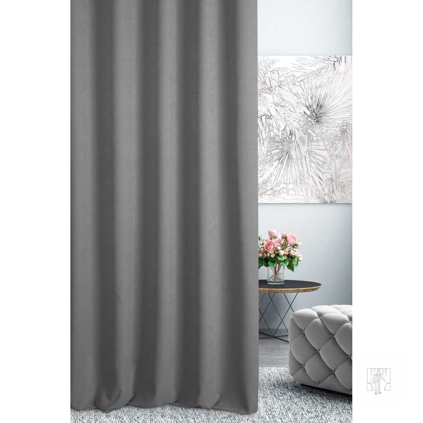 Záves 1403/300 sivý