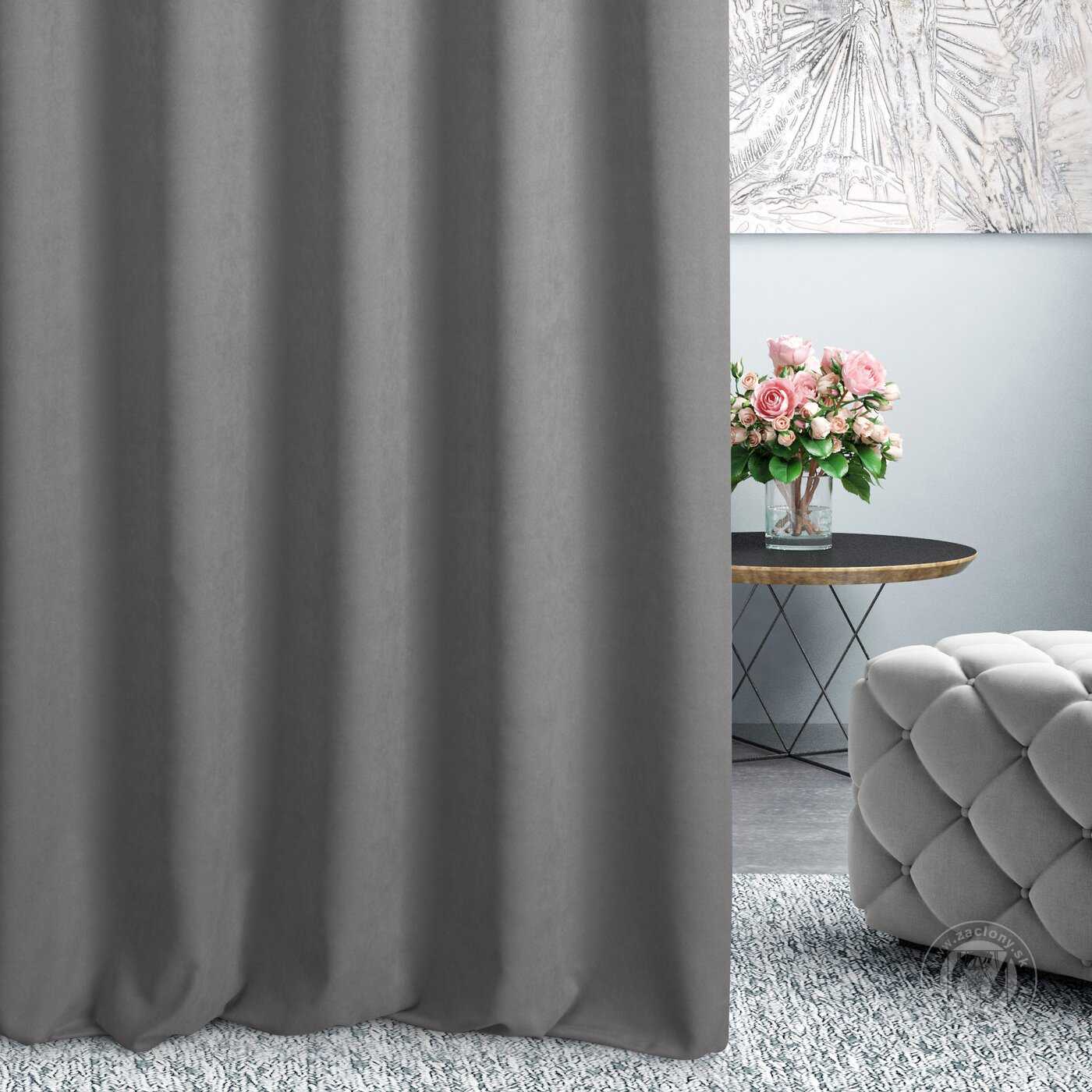 Záves 1403/300 sivý