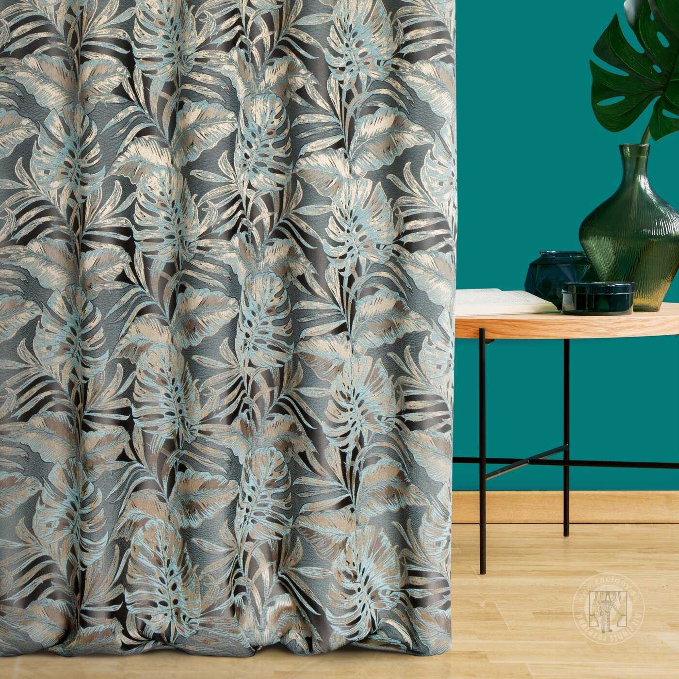 Dekoračná látka Premium P265/4 popolavá/ mätová