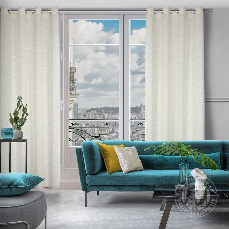 Záves SANDI na krúžkoch krémový 140x260cm