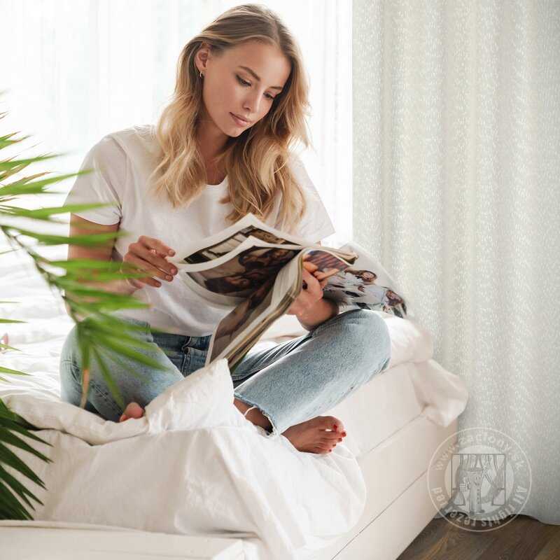 Záves SANDI na krúžkoch krémový 140x260cm