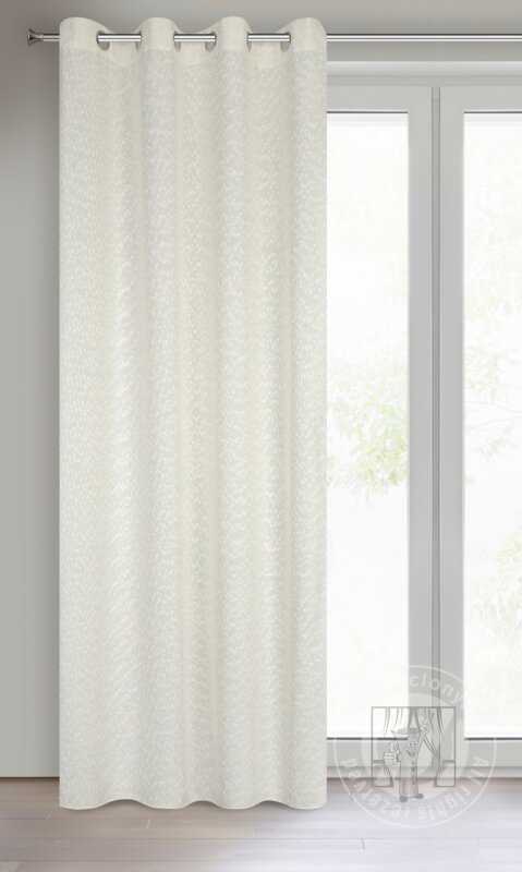 Záves SANDI na krúžkoch krémový 140x260cm