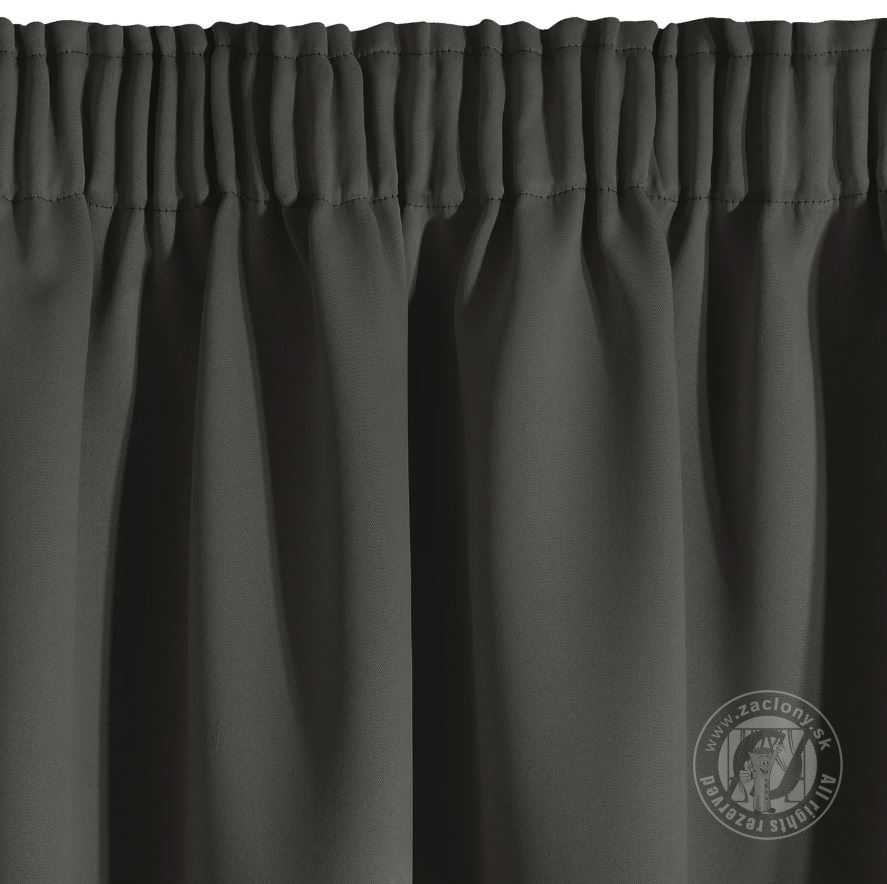 Záves PARISA na páske grafitový 135x270cm