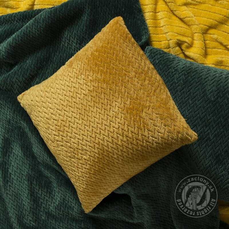 Deka z mikroflanelu CINDY3 200x220cm tmavozelená