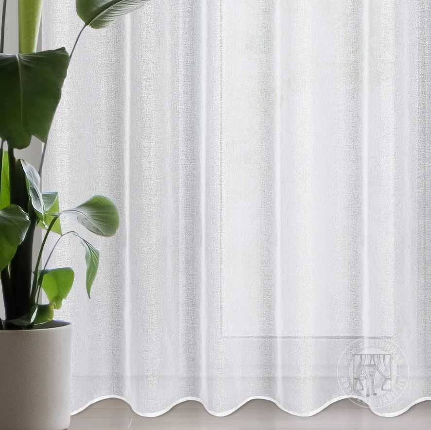 Záclona LENA na páske biela/strieborná 350x270cm