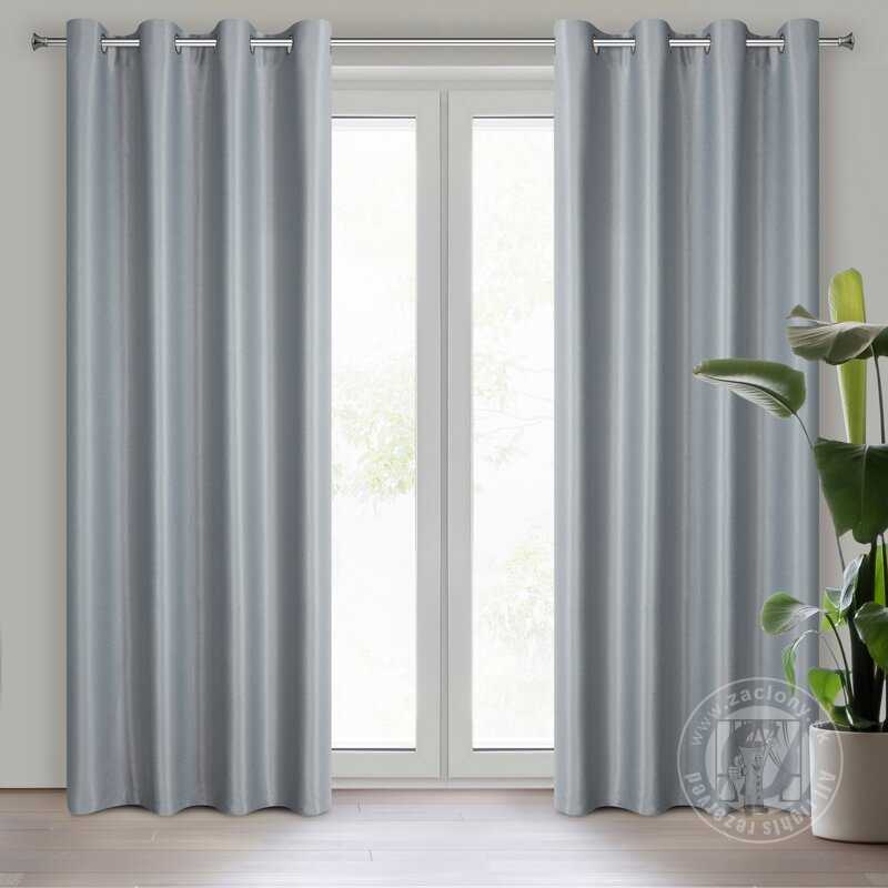 Záves SELINA na krúžkoch sivý 140x250cm