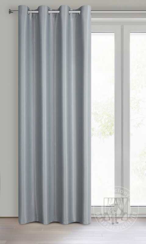 Záves SELINA na krúžkoch sivý 140x250cm