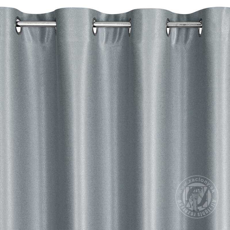 Záves SELINA na krúžkoch sivý 140x250cm