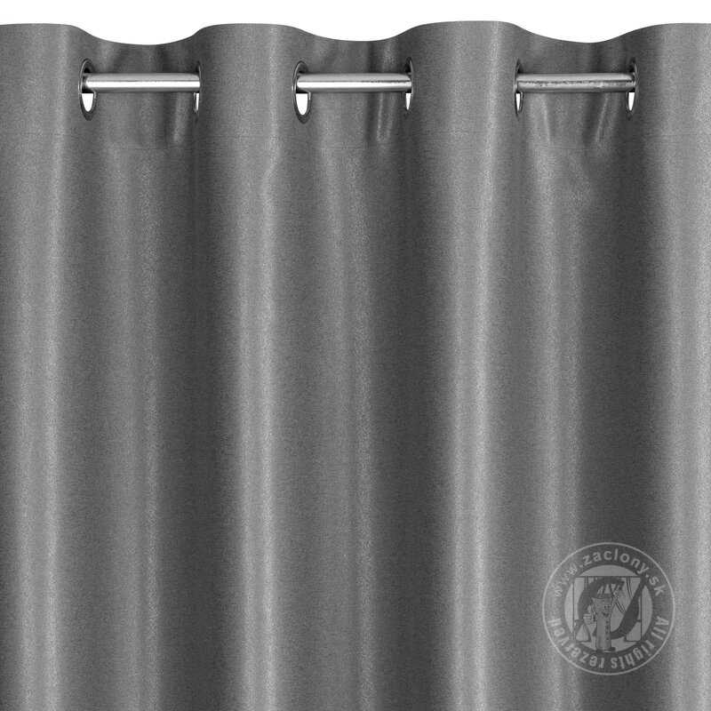 Záves SELINA na krúžkoch oceľový 140x250cm