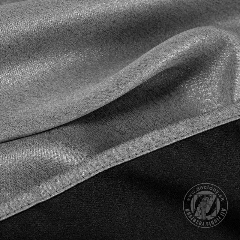 Záves SELINA na krúžkoch oceľový 140x250cm