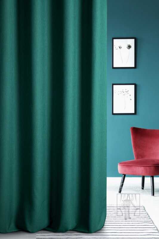 Záves STYLE ZIEL tmavozelený