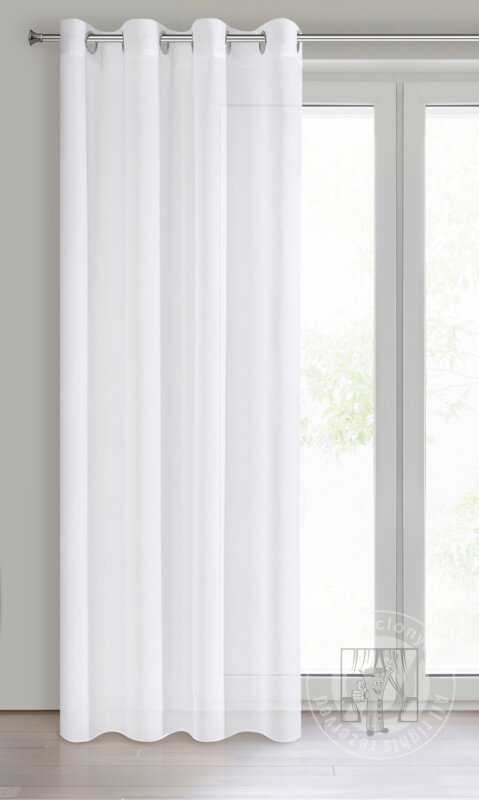 Záclona ESIM na krúžkoch biela 140x250cm