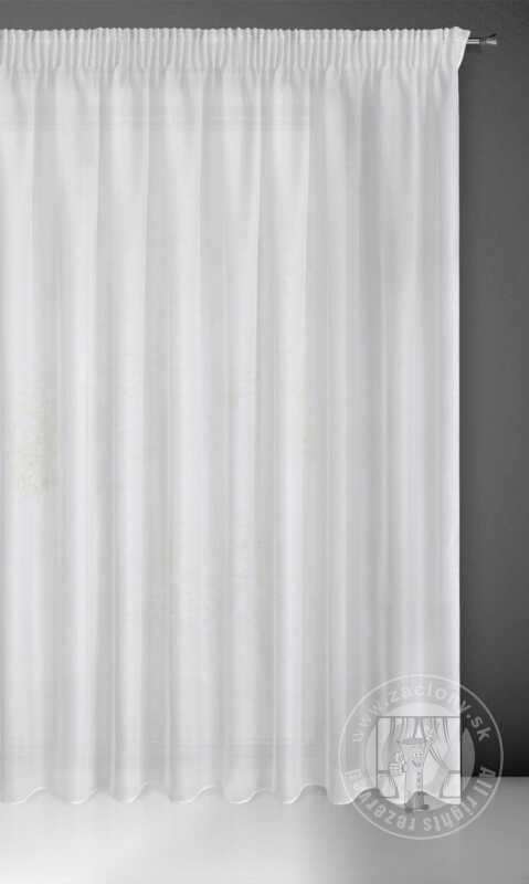 Záclona Rebecca na páske biela 300x270cm