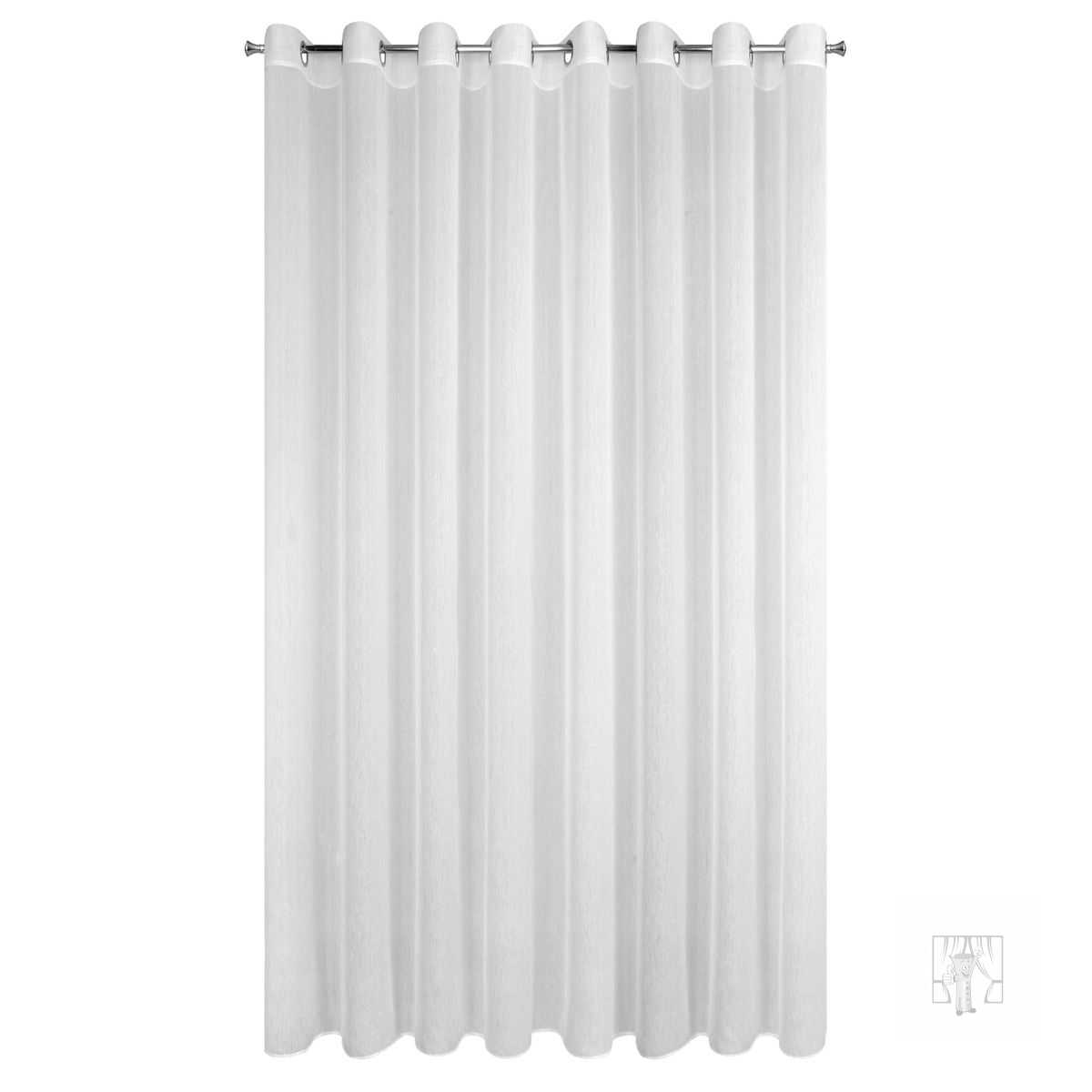 Záclona REBECCA na krúžkoch biela 400x250cm