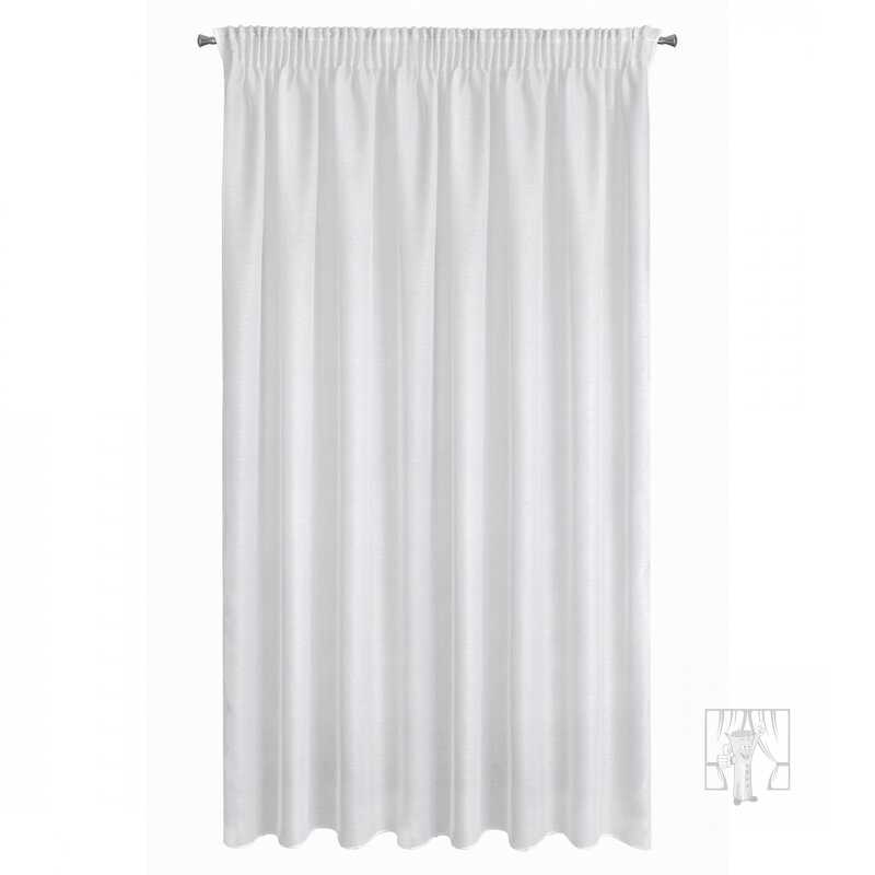 Záclona REBECCA na páske biela 350x250cm