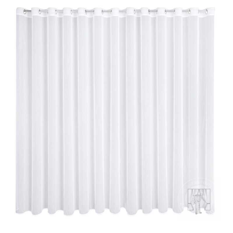 Záclona MIREA na krúžkoch biela s lesklou niťou 350x260cm