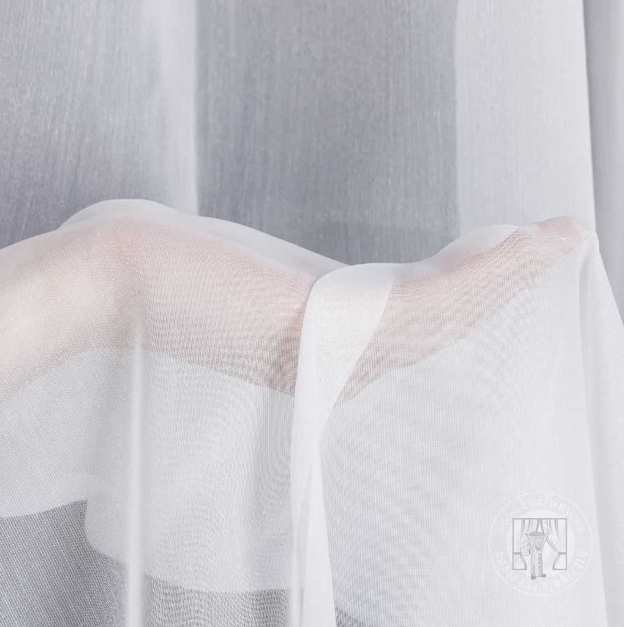 Záclona MIREA na krúžkoch biela s lesklou niťou 350x260cm