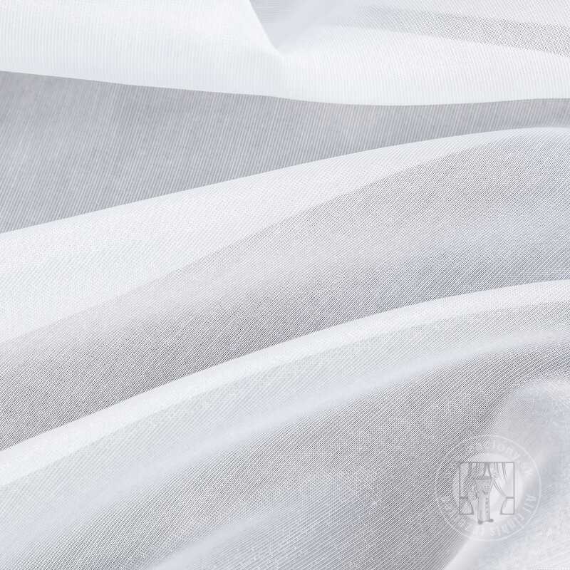 Záclona MIREA na krúžkoch biela s lesklou niťou 350x150cm