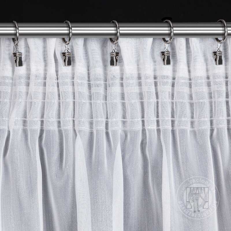 Záclona MIREA na páske biela s lesklou niťou 140x270cm