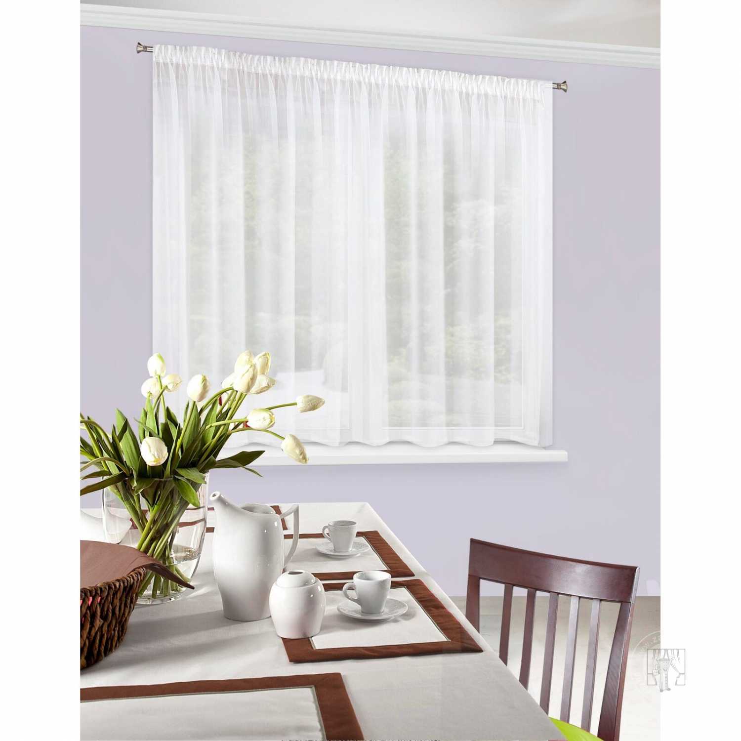 Záclona LUCY na páske biela 350x150cm