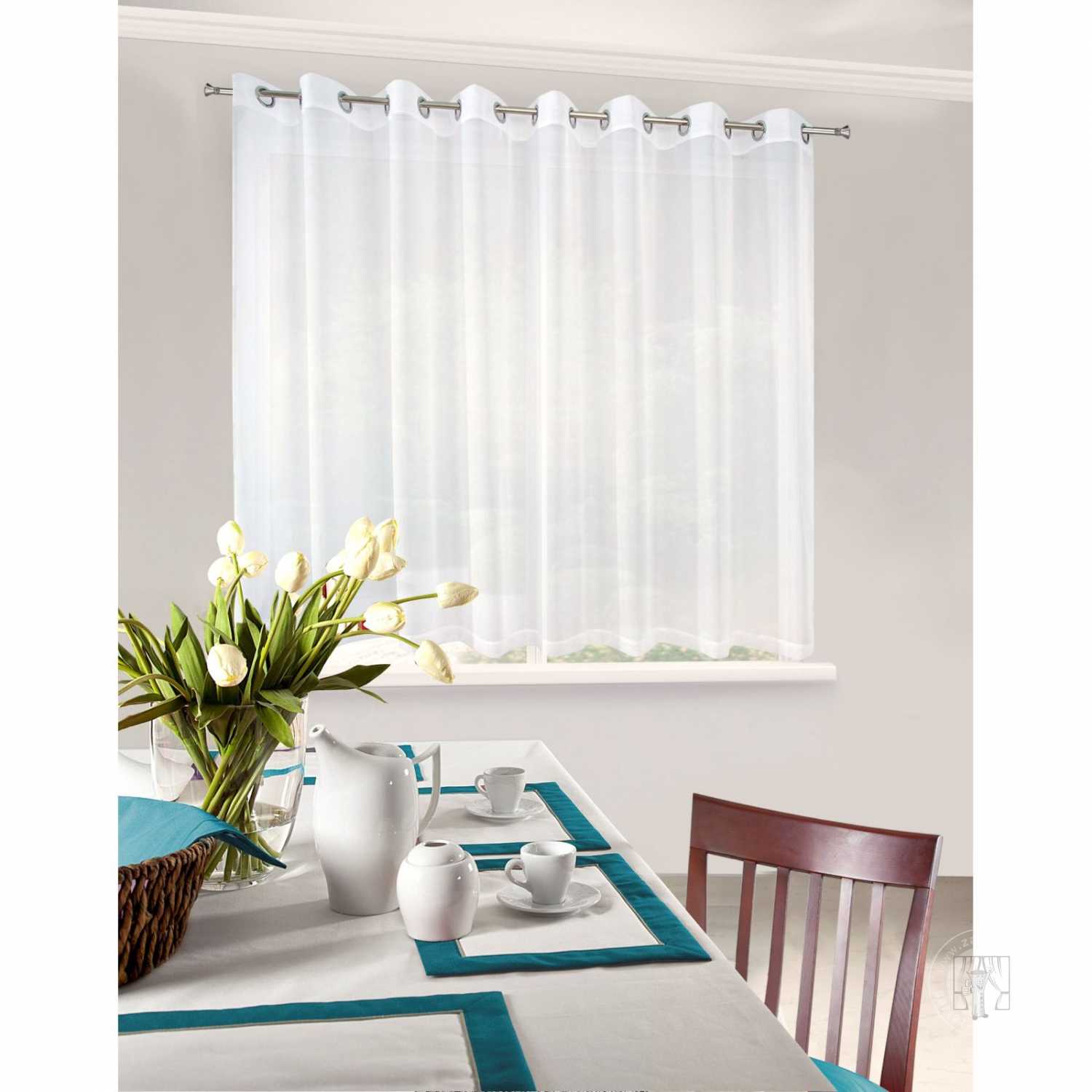 Záclona LUCY na krúžkoch biela 350x150cm