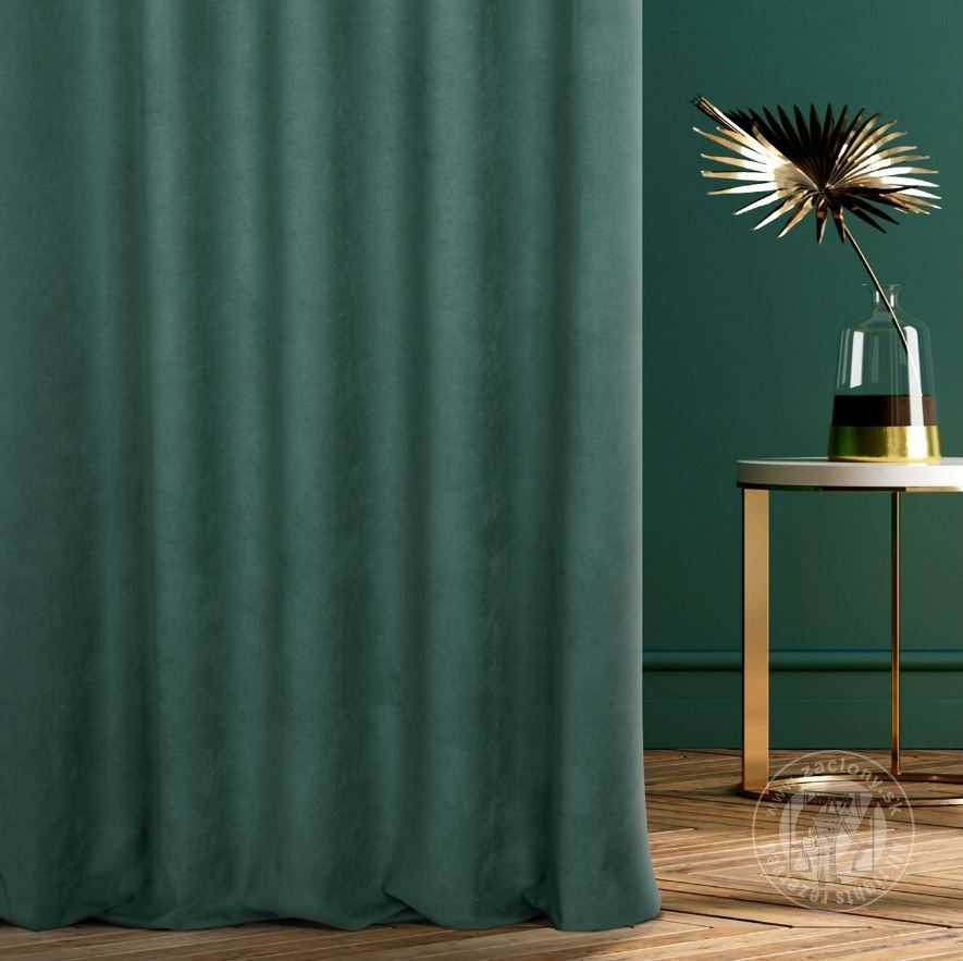 Záves ROYAL CALIFORNIA L129/6 tmavá tyrkysová