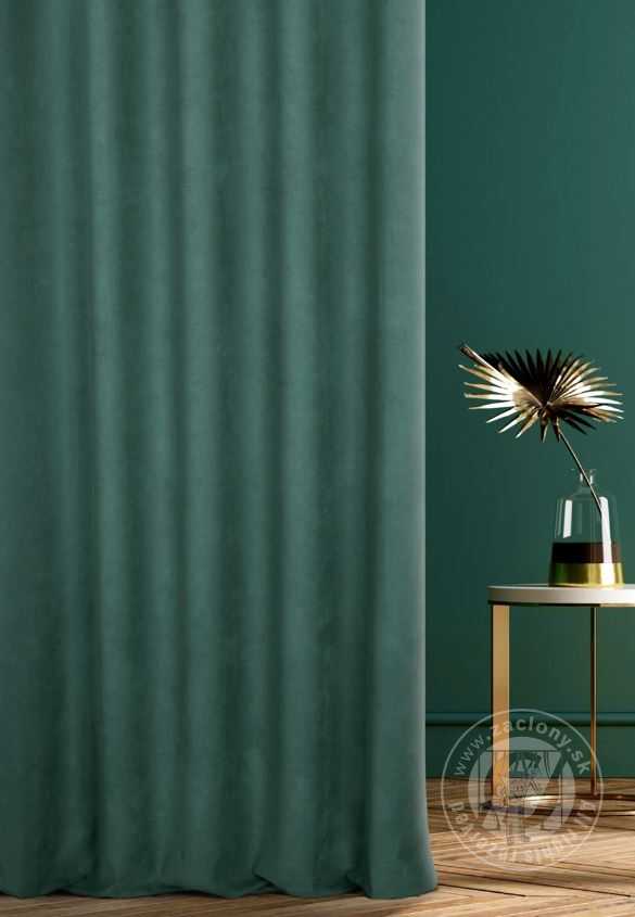 Záves ROYAL CALIFORNIA L129/6 tmavá tyrkysová