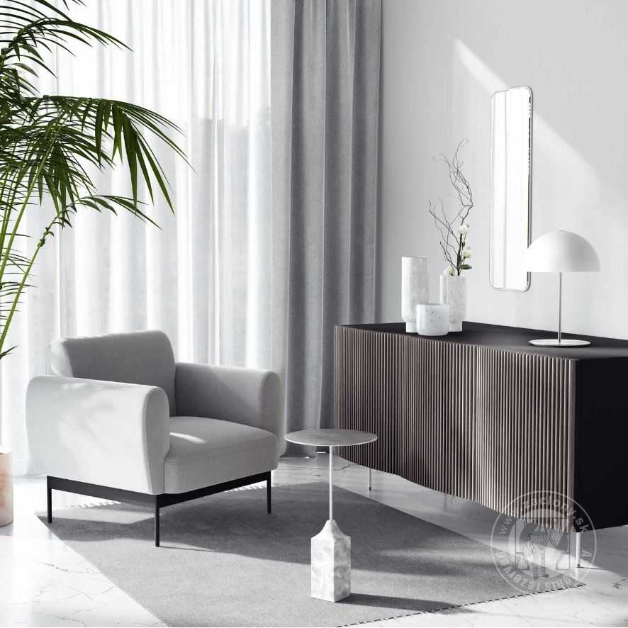 Záves ROYAL CALIFORNIA L129/4 sivá