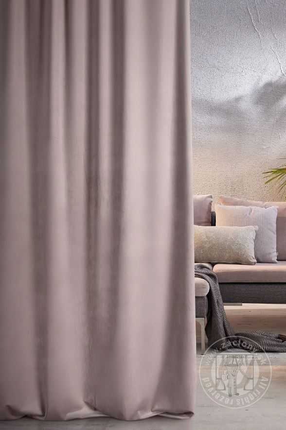 Záves PREMIUM VELVET P277/3 púdrový, 280cm