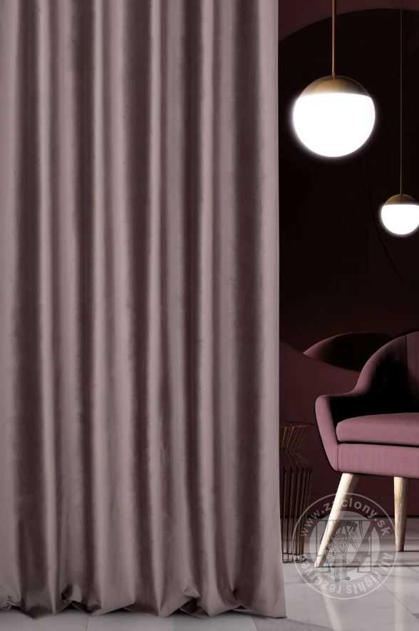 Záves PREMIUM VELVET P277/4 tmavofialový