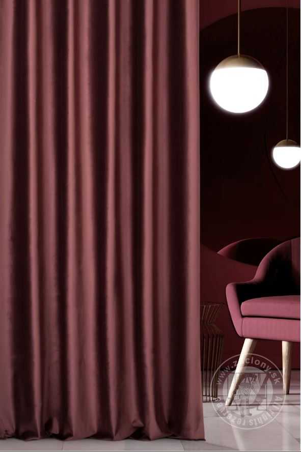 Záves PREMIUM VELVET P277/5 bordový