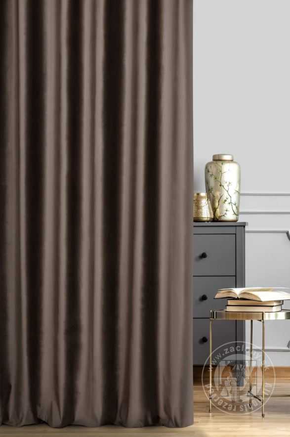 Záves PREMIUM VELVET P277/29 hnedý