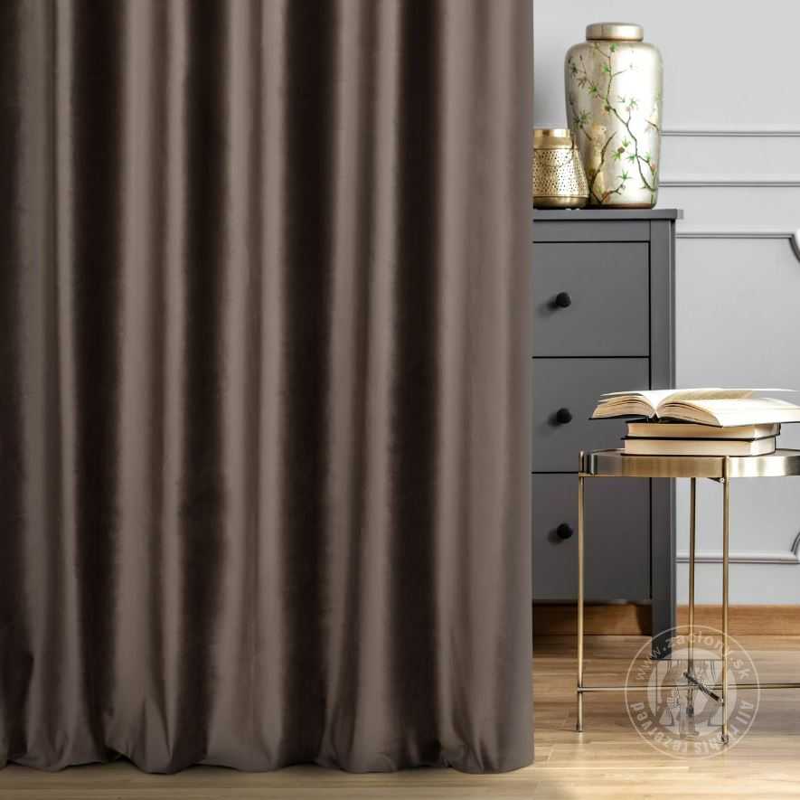 Záves PREMIUM VELVET P277/29 hnedý